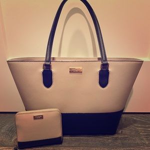 Kate Spade handbag and wallet.